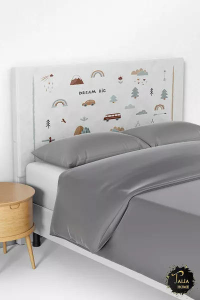 Dream Big Nature Pattern Bed Base Headboard Cover