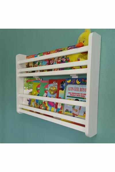 خزانة كتب سفير برفّين - خزانة كتب تعليمية لغرفة أطفال مونتيسوري برفّين - بعرض سم