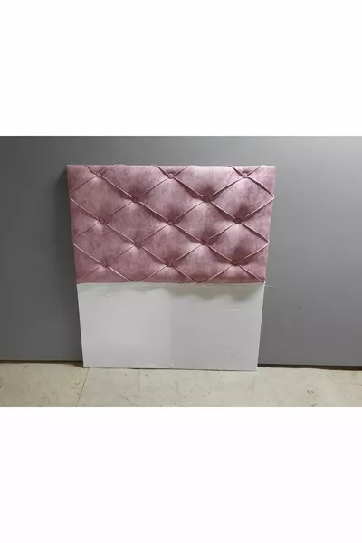 لوحة رأس سرير قاعدة X وردي