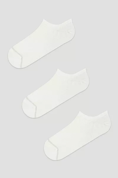 3 أزواج جوارب قطنية قصيرة