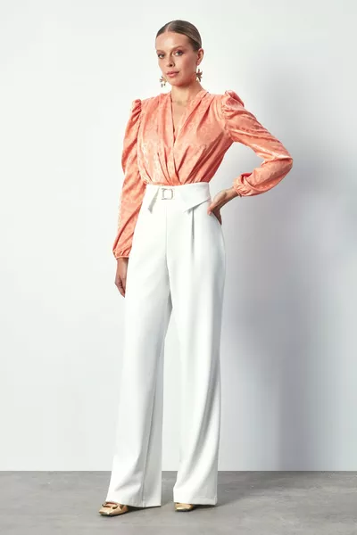 Overslagpatroon Bodysuit Blouse - Zalm