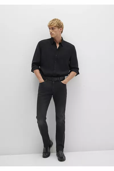 جينز ماركوس بلاك رمادي دخاني 