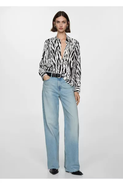 Chemise fluide à motifs