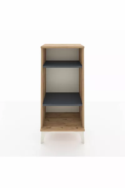 أرجس كومودين 2 رف صنوبر-أنثراسيت