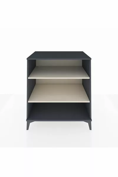 خزانة كرونوس برفين رمادي داكن-رملي