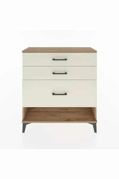 خزانة أرجيس ب٣ أدراج من خشب الصنوبر وحجر الآيا تاشي