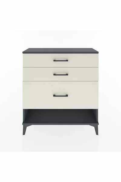 Arges Ladekast 3 Lades Antraciet-Leisteen