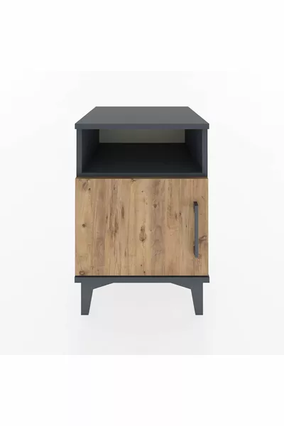 Hyperion Commode Enkel Rek Enkel Deur Antraciet-Groen