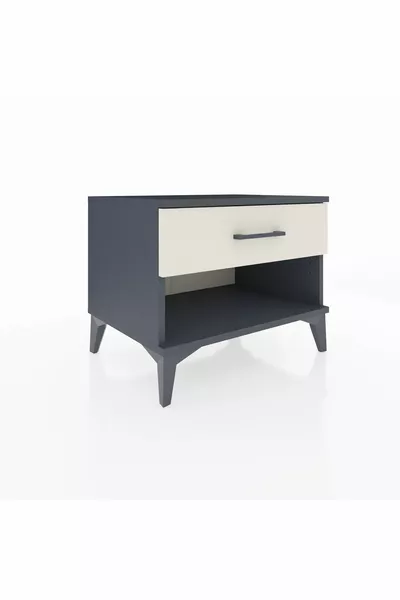 كومودين هايبريون بسحّاب واحد أنترسايت-رخامي