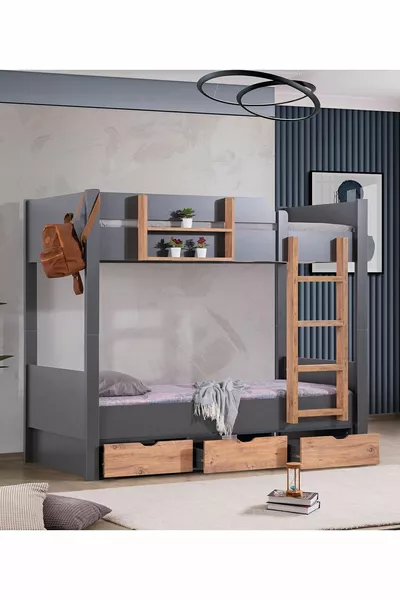 Ranza, Asya Ayrılabilir Çekmeceli Ranza 2 Adet Comfort Yatak