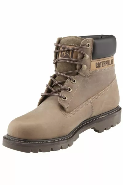 القط كولورادو الرجال البيج مجنون الجلود أحذية عارضة