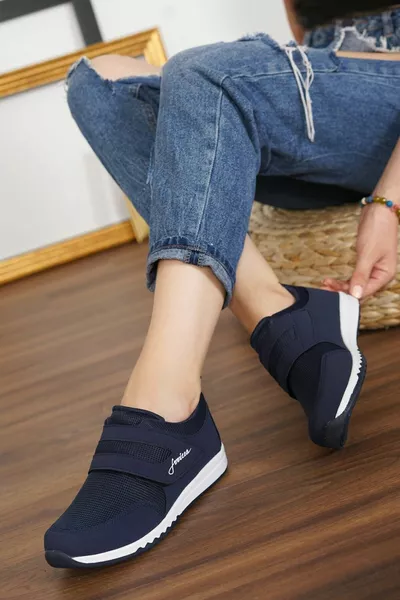 Lifestyle Kadın Rahat Hafif Cırtlı Günlük Yürüyüş Spor Ayakkabı