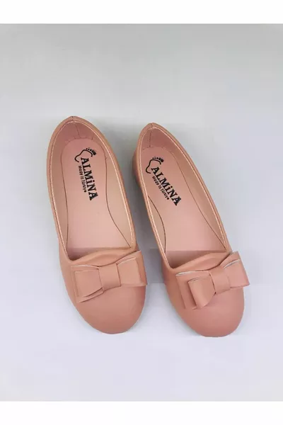 أحذية الفتيات القوس التعادل مفصلة مسحوق الباليه الشقق