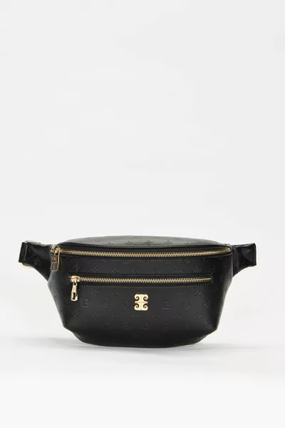 حقيبة خصر نسائية سوداء عائمة 