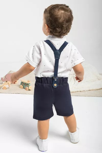 Лятна риза за момчета от 4 части Специален дневен комплект с наклон