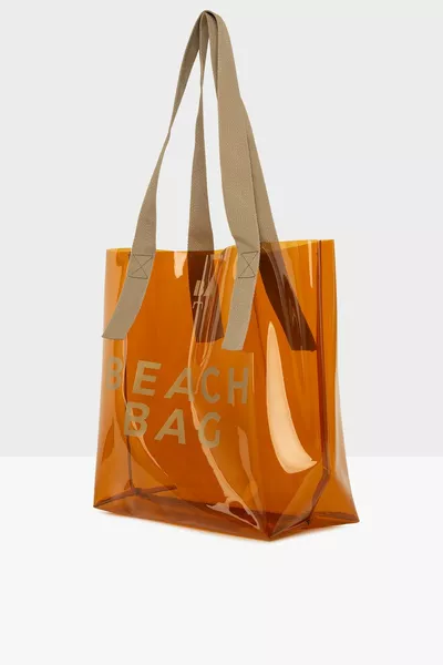 حقيبة شاطئ المنك النسائية المطبوعة حقيبة شاطئ شفافة 