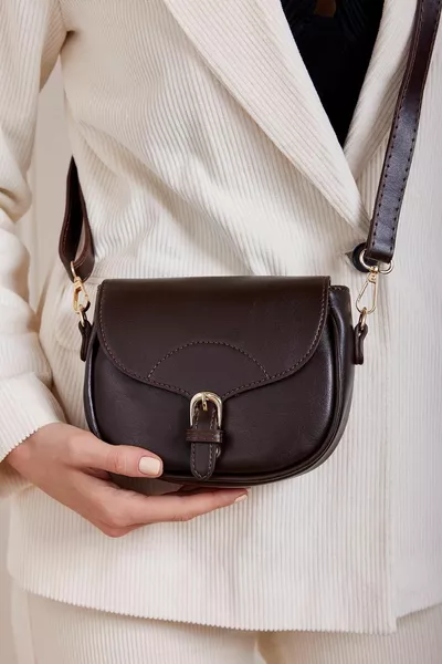 Bitter Coffee Sac à bandoulière croisée pour femme avec couvercle