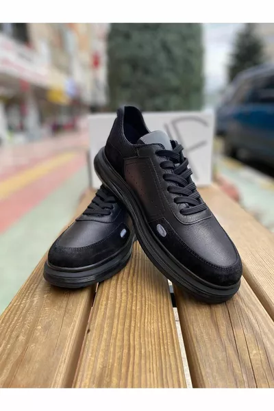 ® |James Franco Cuir véritable Semelle Souple Chaussures Homme  NOIR 