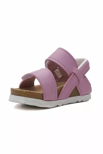 Günlük Çocuk Unisex Sandalet Bilekten Cırtlı Ayarlanır Kalın Taban Rahat Hafif Ayakkabı 