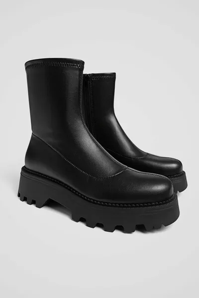 Platte stretch laarzen