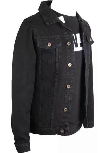 جاكيت جينز أسود رجالي