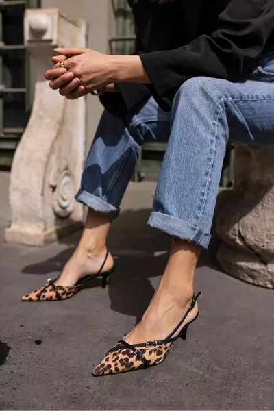 CHAUSSURES FEMME BORIS LEOPARD MATERIAL MIU