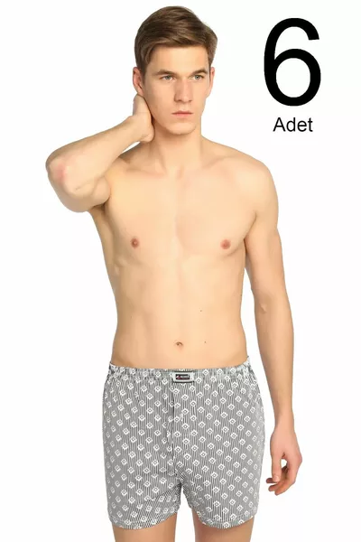 Men's Mixed Pattern Boxer 6-Pack  