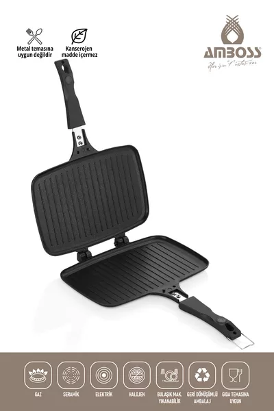 Кварцовият електрически тостер за ръчно печене на скара - черен