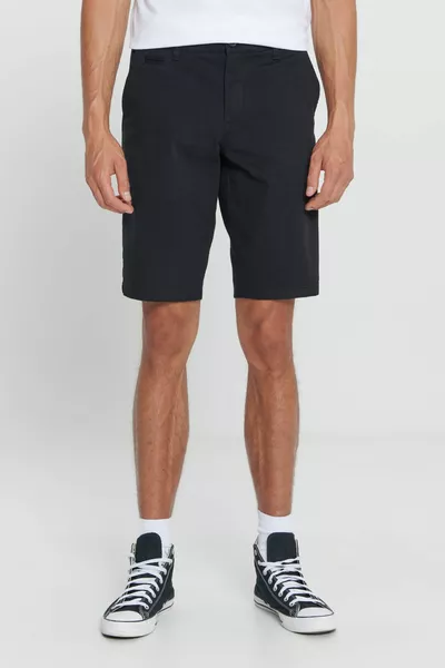 رجالي أسود سليم صالح سليم فيت دوبي ٪ قطن عارضة تشينو شورت