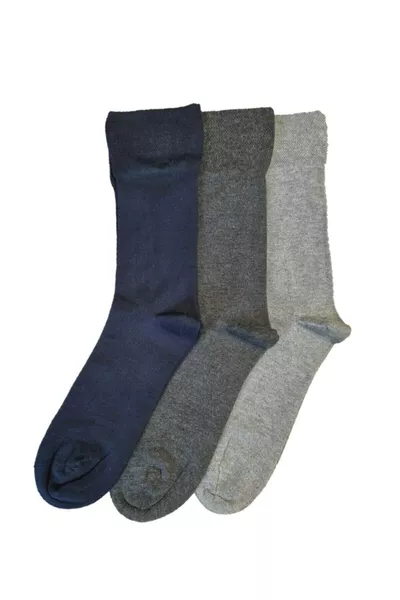 Мужские диабетические носки из бамбука без швов, комплект из 3 штук, ассорти цветов, для диабетиков