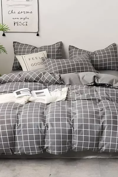 Единичен спален комплект с карета