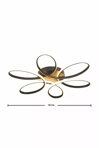 Minel Décor Lampe Plafonnier LED Modèle Marguerite cm, Éclairage Moderne, Lustre Décoratif Élégant