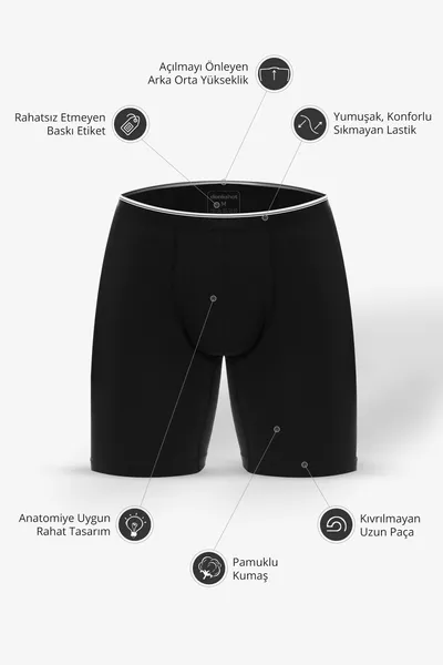 3-Pack Long Leg Stretch Men's Boxer  Boxer