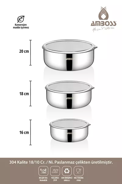 PRIME 6-Piece Storage Container with Lid