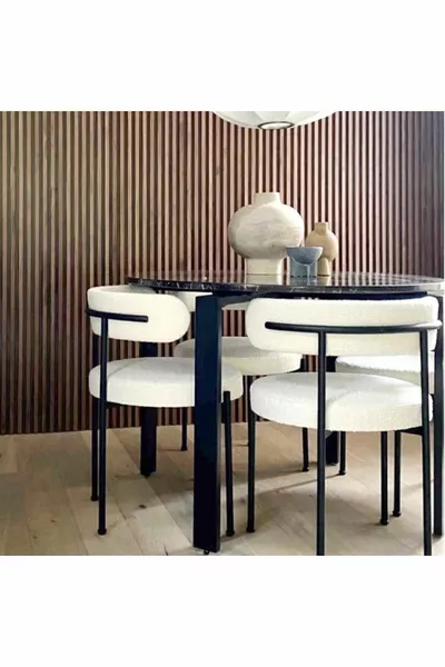 4 броя модерни столове за трапезария Teddy, кухненски столове