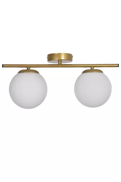 صالة نيكَا الحديثة - مطبخ - غرفة نوم، ثنائي الثريا الحديثة بالزجاج الأبيض العتيق