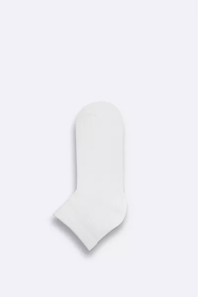 Мужские белые хлопковые носки-пинетки 