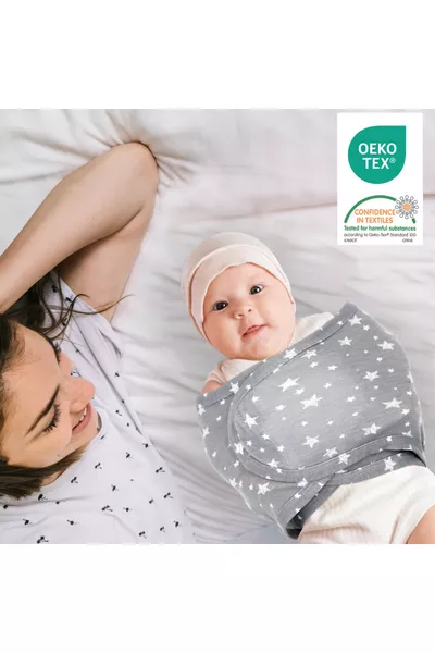 0-4 месеца Нова Сезонна Многоцветна Памучна Напълно Готова Полуобвивка с Колан (С Удостоверение OEKO TEX CIF)