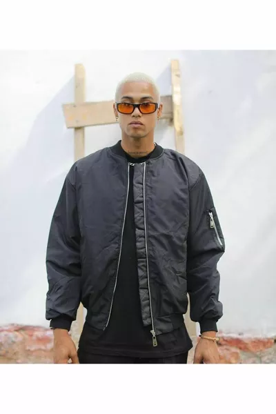 Bomber coat noir