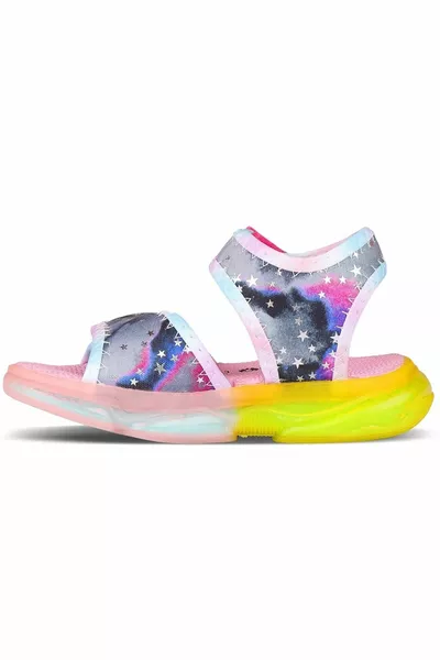 Vicco Nia Ортопедические детские сандалии с подсветкой ЧЕРНЫЕ