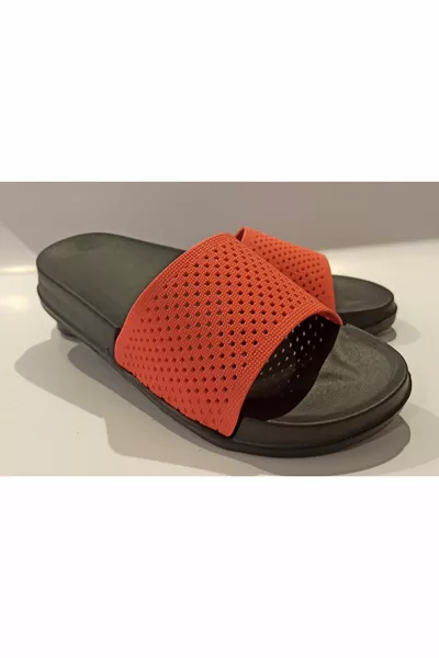 قاعدة تشريحية برتقالية ناعمة بلاستيكية خفيفة للغاية تجمع نسائي شاطئ البحر المنزل والنعال في الشوارع إيفا