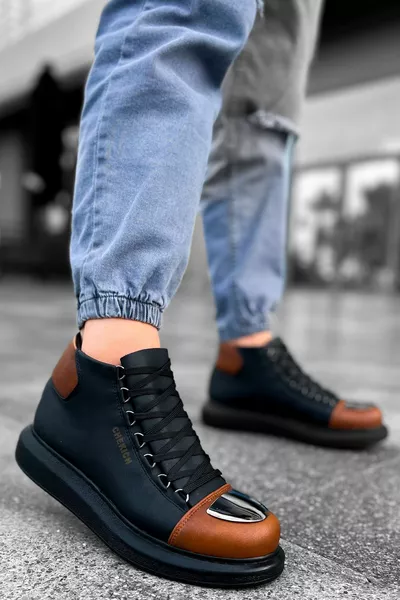  GST Roma Mirror Bottes Homme NOIR/TAN