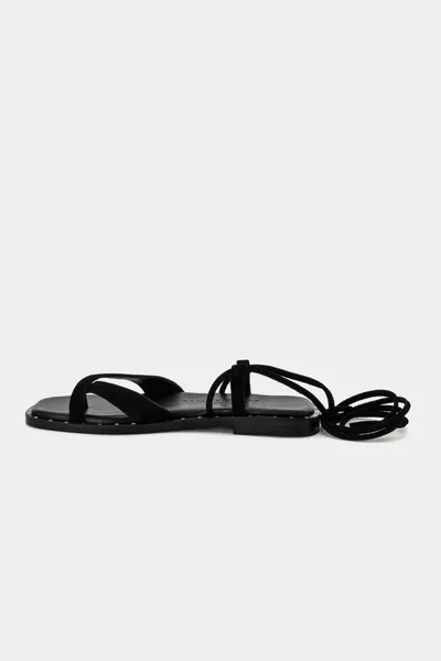 Black Color Women's Sandals