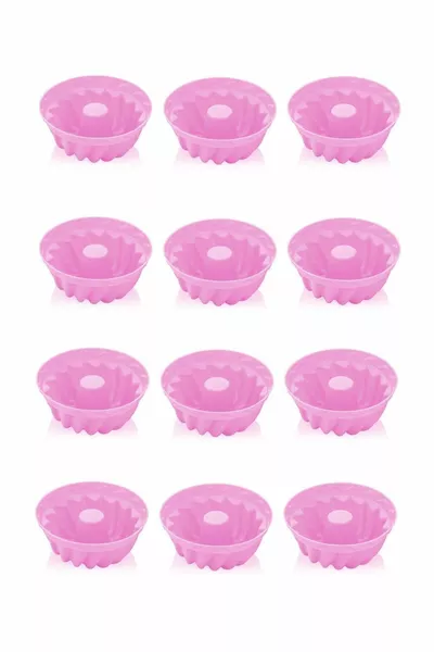 er Silikon-Muffin-Form, Mini-Kuchenform Rosa