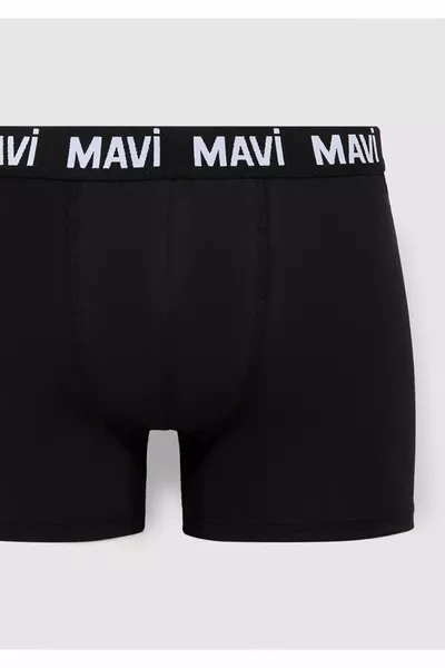 Schwarzer Basic-Boxer 