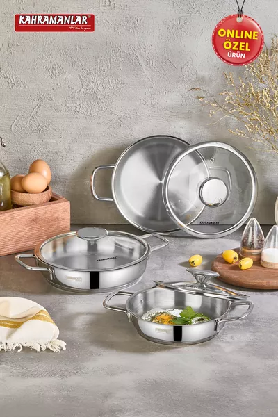 Regeninduktions-basiertes 3-teiliges Schalentablett-Set