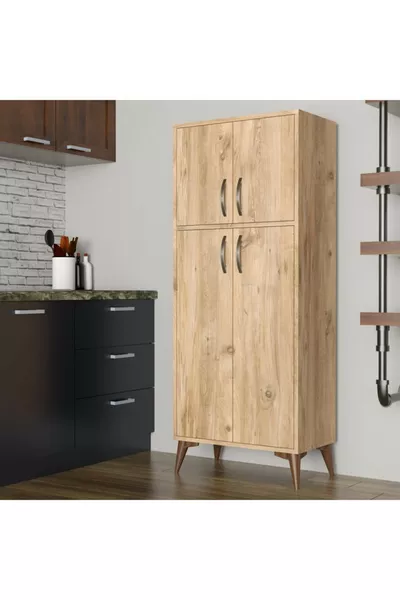 خزانة صنوبر متعددة الاستخدامات كبيرة الحجم موديل 