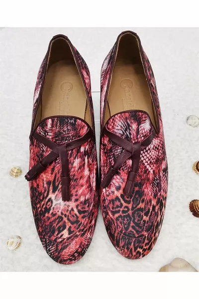 Натуральная кожа специального дизайна красочная льняная обувь подарок 