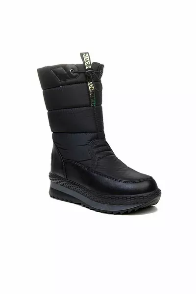  المرأة السوداء الصوف الحراري وحيد سستة أحذية الثلج