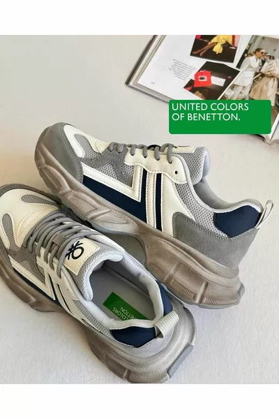 Benetton, Luxury Choice Dames Sneaker - Gerookt